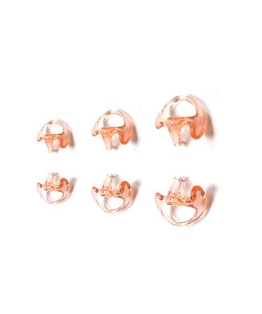 HYS Silicon Earmold Ear pier Replacement Earmold Earbud Earplug for Motorola Kenwood Two-Way Radio Law Enforcement Earpiece Air Acoustic Coil Tube Audio Kits Silicon Earmold(1 pair Larger/Medium/Small)