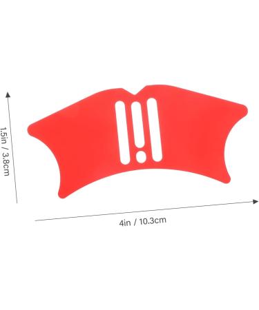 Baluue Eyeliner Eyelash Shield Eyelash Applicator Tool Women Eyeliner Stencils Red 10.3x3.8cm Red - Buy Online on SooperMarket.com