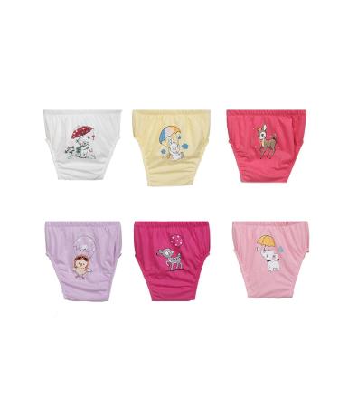 Ozyol Trainer trousers for droplet training 6 Pack - reusable learning diapers baby underwear to get clean toilet training 90 zoo