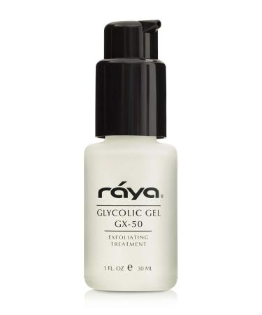 RAYA Glycolic Gel GX-50 with AHA (G-330) | Oil-Free Exfoliating Facial Gel for Oily and Break-Out Skin | Reduces Oiliness  Clears Up Blemishes  and Reduces Fine Lines | Made with Alpha Hydroxy Acids
