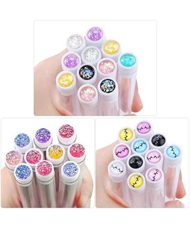 10Pcs Reusable Eyebrow Brush Tube Dust-Proof Eyelash Brush Tube Replaceable Makeup Brushes Mascara with New Eyelash Resin Drill - Buy Online on SooperMarket.com