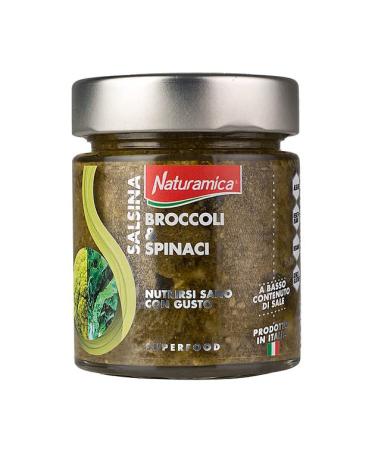 Naturamica Superfood Pesto Sauce - Broccoli and Spinach | All Natural, Healthy Spread for Pasta | 4.9 oz - Buy Online on SooperMarket.com