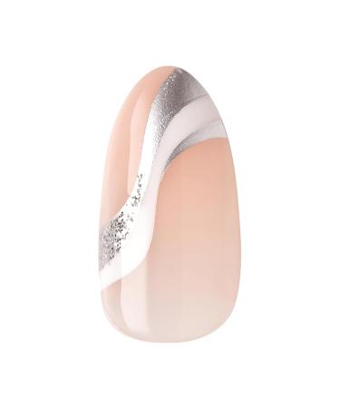 KISS imPRESS No Glue Mani Press On Nails - On My Mind White Almond Shape Medium Size Includes 30 Nails & Accessories - Shop Now Internationally - Buy Online on SooperMarket.com