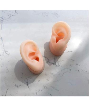Silicone Silicone Ear Template 1 Pair of Artificial Silicone Ear Ear Template Long Channel Ear Channel Learning Accessories for Practice - Buy Online on SooperMarket.com