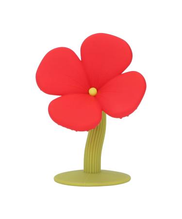 Plplaaoo Beißring Baby toddlers bite ring boiled water washable food-safe silicone baby cottage baby-toothed pacifier ideal as a gift (rose red)