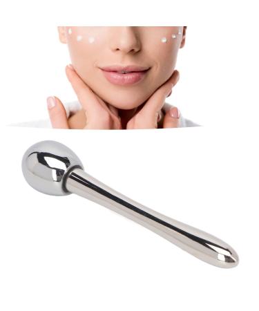 Eye Roller 2-in-1 Design Eye Cream Applicator and Ice Roller Silver Ergonomic Eye Cream Applicator Roller for Reducing Puffiness
