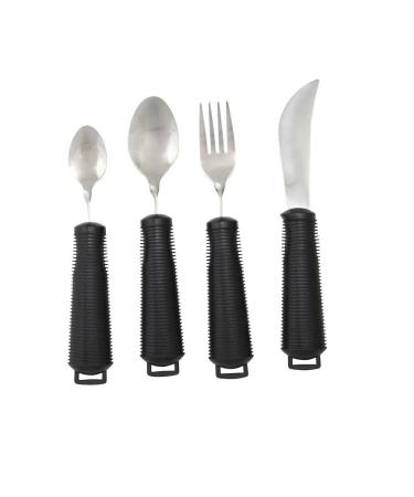 Behrend cutlery set Flex flexible bendable cutlery rubber handle non-slip 4-piece
