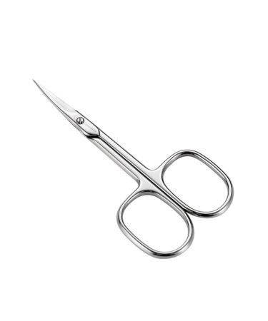 Jarvistar professional nail scissors nail shaver with sharp curved cutting edge stainless steel skin shear manicure pedicure pedicure footnail fingernail scissors and case for nails nail skin toened nails 95mm skin scissors - bent