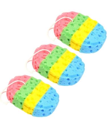 Angoily 6 Pcs Natural Sea Sponge Bath Scrubber - Loofah Shower Sponge & Body Bathing Tools - Buy Online on SooperMarket.com