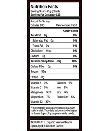 Maple Guild Organic Bourbon Barrel Aged Vermont Syrup 12.7oz - Premium Quality - Buy Online on SooperMarket.com