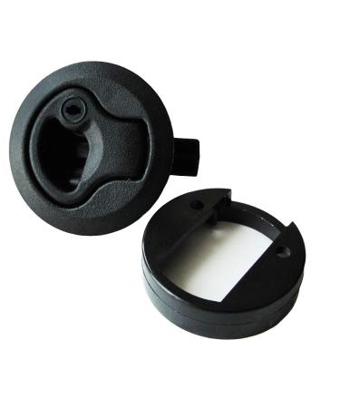 2PCS Marine Hatch Latch Lock Flush Pull Round Slam Latch for RV Boat Deck - Black - Buy Online on SooperMarket.com