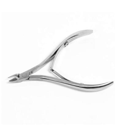 Professional Cuticle Nippers | Precision Surgical-Grade Stainless Steel Cuticle Trimmer French Handle Single Spring 5mm Jaw (Half Jaw)