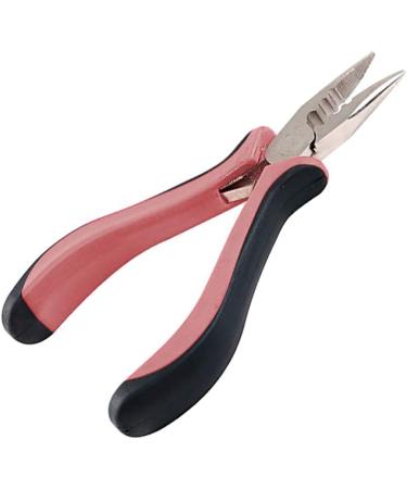 YUIP Hair extension Pliers Mini ring pliers Wig pliers Pliers for wigs Alloy hair extension pliers 3-hole hair extension clamp stainless steel For hair extensions black and pink - Buy Online on SooperMarket.com