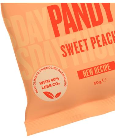 PANDY Candy SWEET PEACH - Gummy Candies Bag Only 1g Sugar & 80 Calories 1x50g Sweet Peach 1x50g - Buy Online on SooperMarket.com