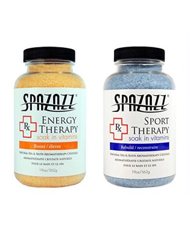 Spazazz Aromatherapy Spa and Bath Crystals 2Pk - Energy/Sport Therapy
