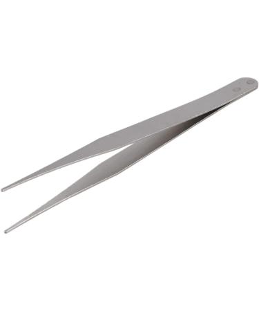 Buy (R) Stainless Steel Pointed Straight Tweezers 4.5 - Durable Silver Tweezers for Precision - International Shipping Available - Buy Online on SooperMarket.com