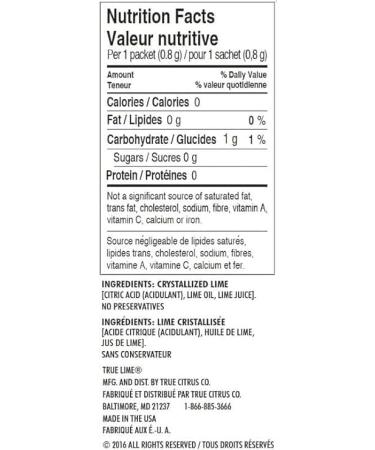 TRUE LIME Water Enhancer (128 Packets | 32 Packets each box x 4) | Zero Calorie Unsweetened Water Flavouring | For Water Bottled Water & Recipes | Water Flavor Packets Made with Real Citrus - 4 Pack - Buy Online on SooperMarket.com