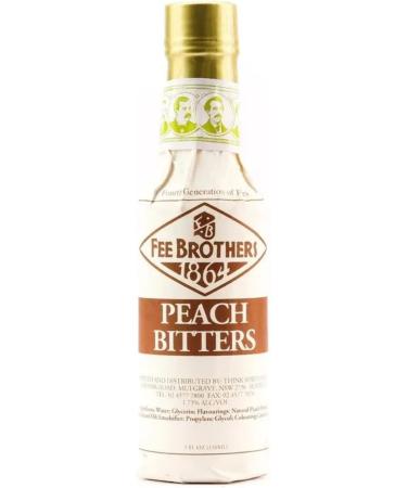 Buy Fee Brothers Peach Bitters 150 ml | Fresh & Fruity Aroma | Enhance Cocktails with Sophisticated Peach Flavor - International Shipping Available - Buy Online on SooperMarket.com