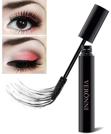 Waterproof Black Mascara 4D Silk Fiber Lash Mascara Mascara Volume and Length No Clumping Easy to Apply & Smudge-Proof Voluminous Mascara Long-Lasting Eye Makeup 0.24 Fl Oz(01 Black) - Buy Online on SooperMarket.com