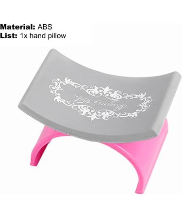 Worparsen Nail Armrest Cushion Detachable Wear Resistant Great DIY Nail Art Pillow Nail Palm Rests Stand Decor Pink - Buy Online on SooperMarket.com