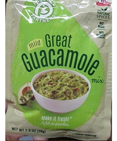Produce Partners Guacamole Mix, Mild, 1-oz (Pack of 12)