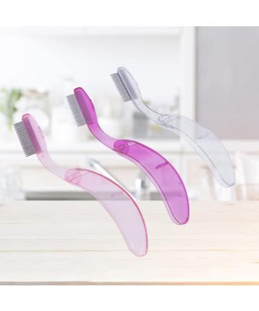 KALLORY 2Pcs Folding Eyebrow Comb - Stainless Steel Lash & Brow Makeup Brush for Perfect Eyebrows & Lashes | Beauty Tool - Random Color - Buy Online on SooperMarket.com