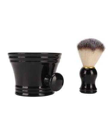 Black Shaving Brush Tool Professional Shaving Brush with Soft Synthetic Bristles for Barber