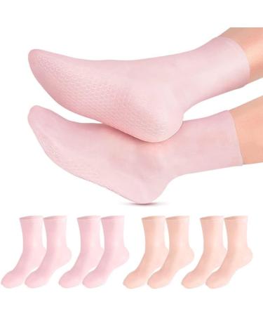 Organic Reusable Spa Socks Size S | Soft Gel Moisturizing Foot Care | Washable Silicone Masks for Smooth Feet (35-39) - Buy Online on SooperMarket.com