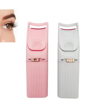 Heated Eyelash Curler Fast Heated Lash Curler Rechargeable Electric Eyelash Curler Handheld Eye Lash Curler Fast Heating Natural Curling Lash Styling Tools