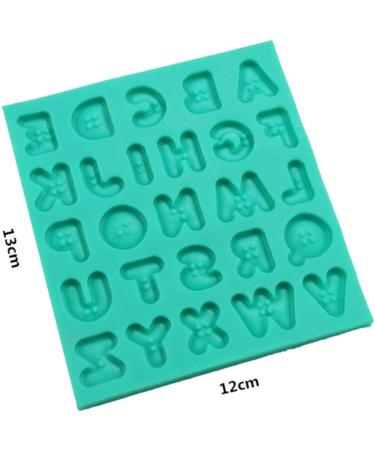 STOBOK 2pcs Silicone Molds Butter Cookies Cake Mold Candy Molds Soap Loaf Mold Cakesicles Mold Letter Molds Cupcake Chocolate Mold Baking Tool Fondant Mold Epoxy Decorative Mold Greenx2pcs 12x13cmx2pcs - Buy Online on SooperMarket.com