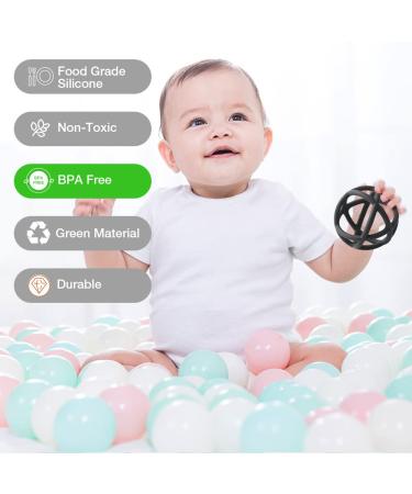 Safe Silicone Baby Toys | Grasping Toy & Teething Ring - BPA-Free Clay - Buy Online on SooperMarket.com