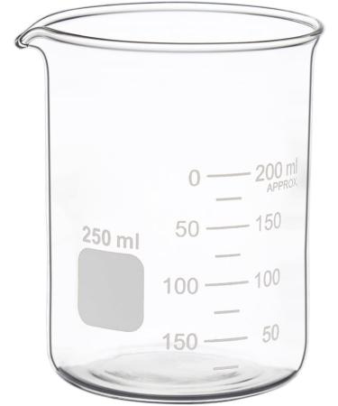 Glass Measuring Low Form Beaker Set - 50ml, 100ml, 250ml Graduated Beaker Set - Buy Online on SooperMarket.com