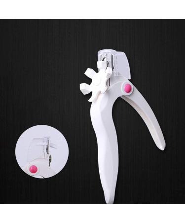Apstour Acrylic Nail Clipper - Adjustable Stainless Steel Cutter for Thick Nails - U-Shaped False Nail Trimmer in White - Buy Online on SooperMarket.com