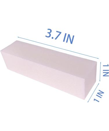 10 Pcs Nail Buffer Block Set for Acrylic & Natural Nails - 4 Sided Sanding Buffers for Gel Nails - Professional Manicure Polisher & Fingernail Shine Buffing Filer - Medium Grit (White) - Buy Online on SooperMarket.com