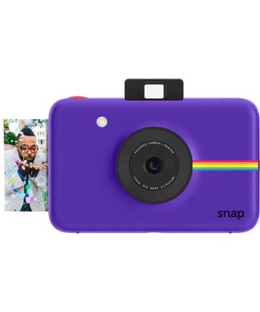Zink Polaroid Snap Instant Digital Camera (Purple) with ZINK Zero Ink Printing Technology Purple Camera