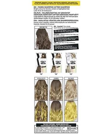L'Oreal Paris Colorista Washout Yellow Neon Semi-Permanent Hair Dye 80ml - Pack of 1 - Buy Online on SooperMarket.com
