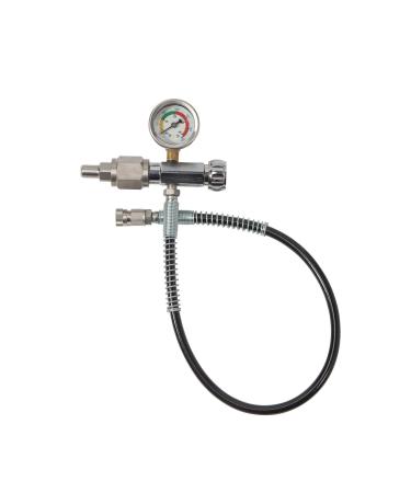 TBVECHI Adaptor 4500PSI Paintball SCBA Fill Station Charging Adapter with 60cm Microbore Hose Diving Cylinder Inflation Valve (CGA320)