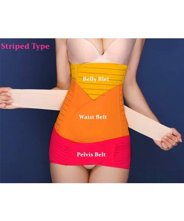 BIONICORE 3-in-1 Postpartum Belly Band Wrap XXL Pink - Abdominal Binder for Pregnancy Recovery & C Section Body Shaper - Buy Online on SooperMarket.com