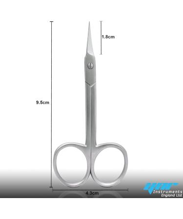 Nail Scissors Professional Cuticle Scissors Extra Strong Straight Curved Manicure Nail Art Scissors (CS-04) - Buy Online on SooperMarket.com