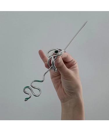 Minkissy Hair Slide Hairpins Knot Snake Hair Chopstick Vintage Hair Pin Gothic Hair Clips Retro Hair Barrettes for Women Girl Hair Accessories Women Headdress Antique Modeling Alloy Miss - Buy Online on SooperMarket.com