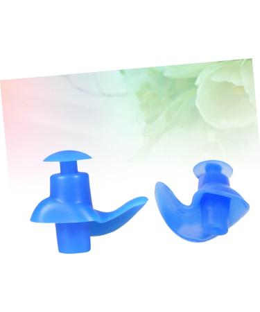 Unomor 5 Pairs Swimming & Diving Silicone Earplugs Set - Blue Pool Accessories with Nose Clip, Mute Sleeping Earbuds - Buy Online on SooperMarket.com