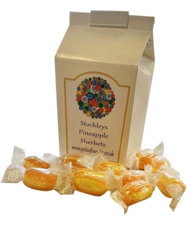 Stockleys 250g Carton of Individually Wrapped Sherbet Pineapple Sweets - Buy Online on SooperMarket.com