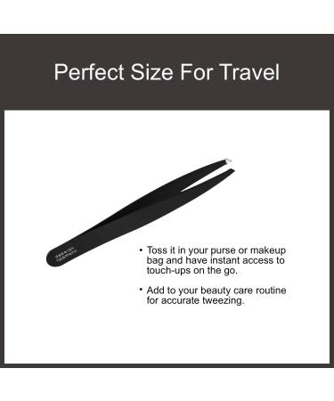 Deborah Lippmann Tweezers Slant Pointed | Precise for Plucking Eyebrows Splinters Hair Removal Shape | Easy to Use Professional Stainless Steel - Buy Online on SooperMarket.com