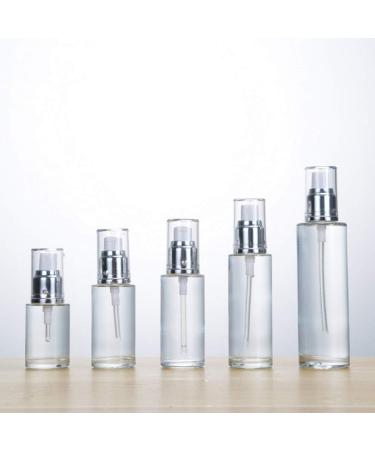 Hemoton 3 Pack Mini Glass Pump Bottles - Refillable Perfume & Essential Oil Dispensers (30ml Silver) | Perfect for Travel & Home | International Shipping Available - Buy Online on SooperMarket.com