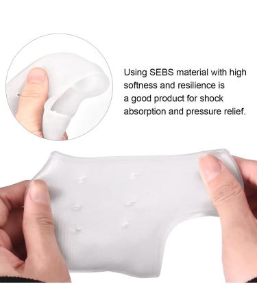 Silicone Gel Heel Socks for Plantar Fasciitis Relief and Skin Care - 2 Pairs - Buy Online on SooperMarket.com