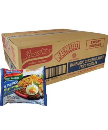 Indomie Jumbo Instant Noodles BBQ Chicken Flavour 24 x 127g