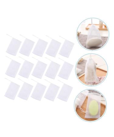Buy NOLITOY 100 Pcs Soap Bag Foam Net - Mesh Soap Pouch & Saver for Body & Facial - White Shower Loofah - 12x9CM - Perfect for International Shipping - Buy Online on SooperMarket.com