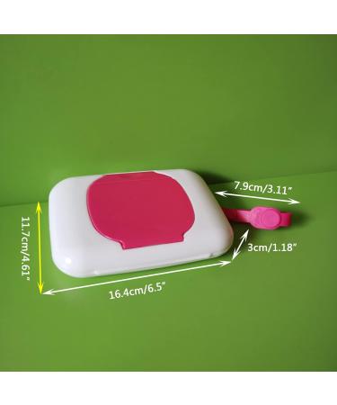 Hand Mouth Wet Wipe Box Portable Refillable Baby Wipes Dispenser Holder Wipes Carrying Cases for Travel Tissue Box Red - Buy Online on SooperMarket.com
