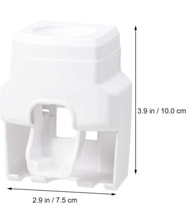 Elzey Wall-Mounted Electric Toothbrush Holder - Multi-Purpose Stand for Toothbrushes & Toothpaste - White | International Shipping Available - Buy Online on SooperMarket.com