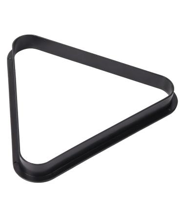 GSE Black Plastic Billiard Pool Ball 8-Ball Triangle Racks / 9-Ball Diamond Pool Ball Racks Fit Standard 2-1/4" Billiard Pool Balls
